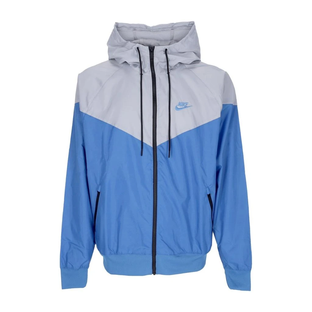 NIKE Windbreaker Men Sportswear Woven Lined Windrunner Hooded Jacket Star Blue/wolf Grey/star Blue 1
