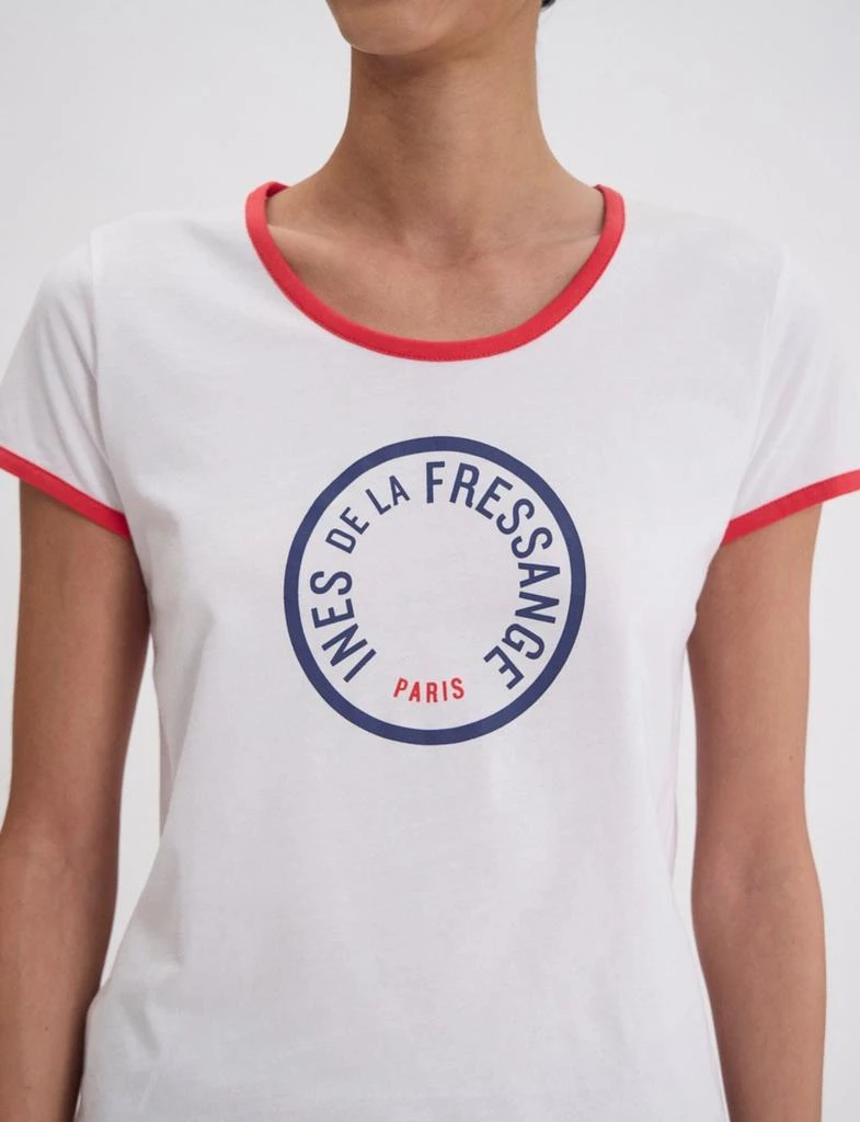 INES DE LA FRESSANGE PARIS T-shirt Priscilla white cotton 5