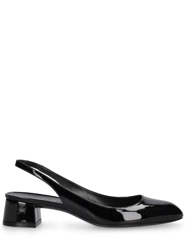 Stuart Weitzman 35mm Vivienne Patent Leather Slingbacks 1