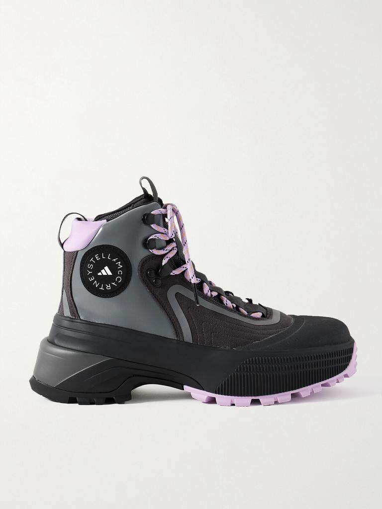 Adidas X Terrex 橡胶边饰皮革毛毡踝靴