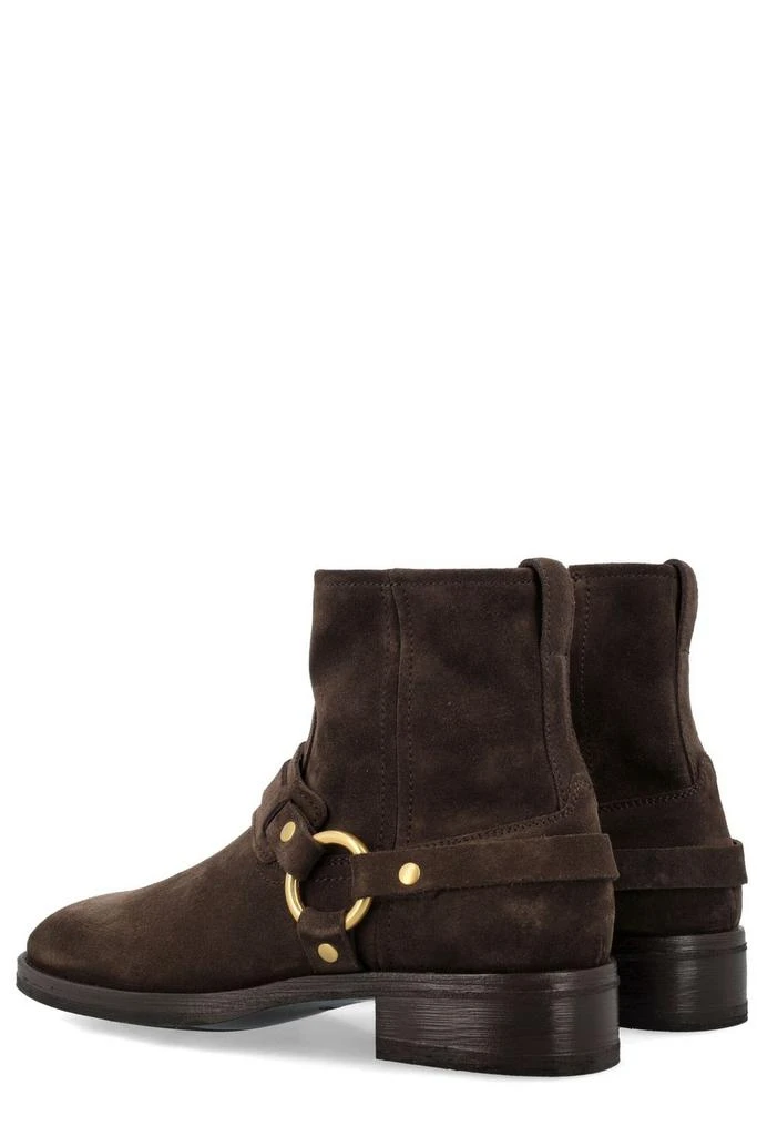 Tom Ford Tom Ford Round Toe Harness Detailed Boots 4