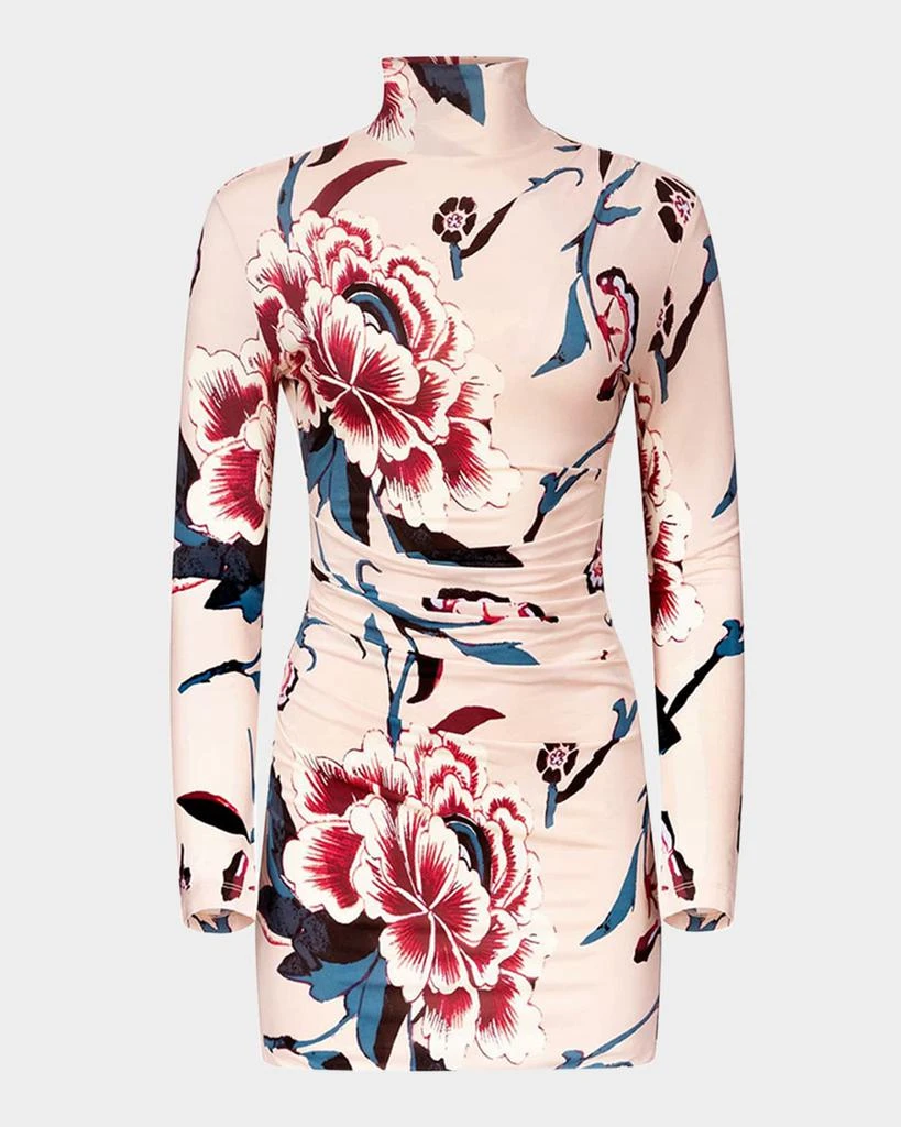 Diane von Furstenberg Lucy Pleated Floral-Print Bodycon Mini Dress - Dresses & Skirts - Free Shipping - BeyondStyle Diane von Furstenberg Lucy Pleated Floral-Print Bodycon Mini Dress - Dresses & Skirts - Free Shipping - BeyondStyle