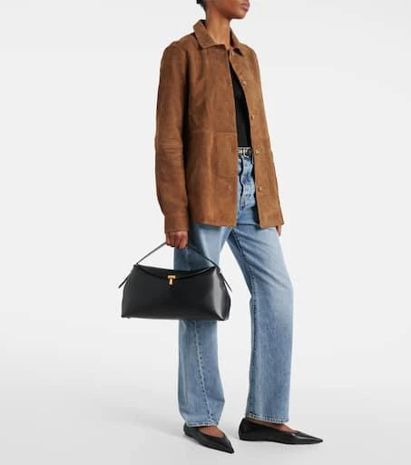 Totême T-Lock Medium leather tote bag 5