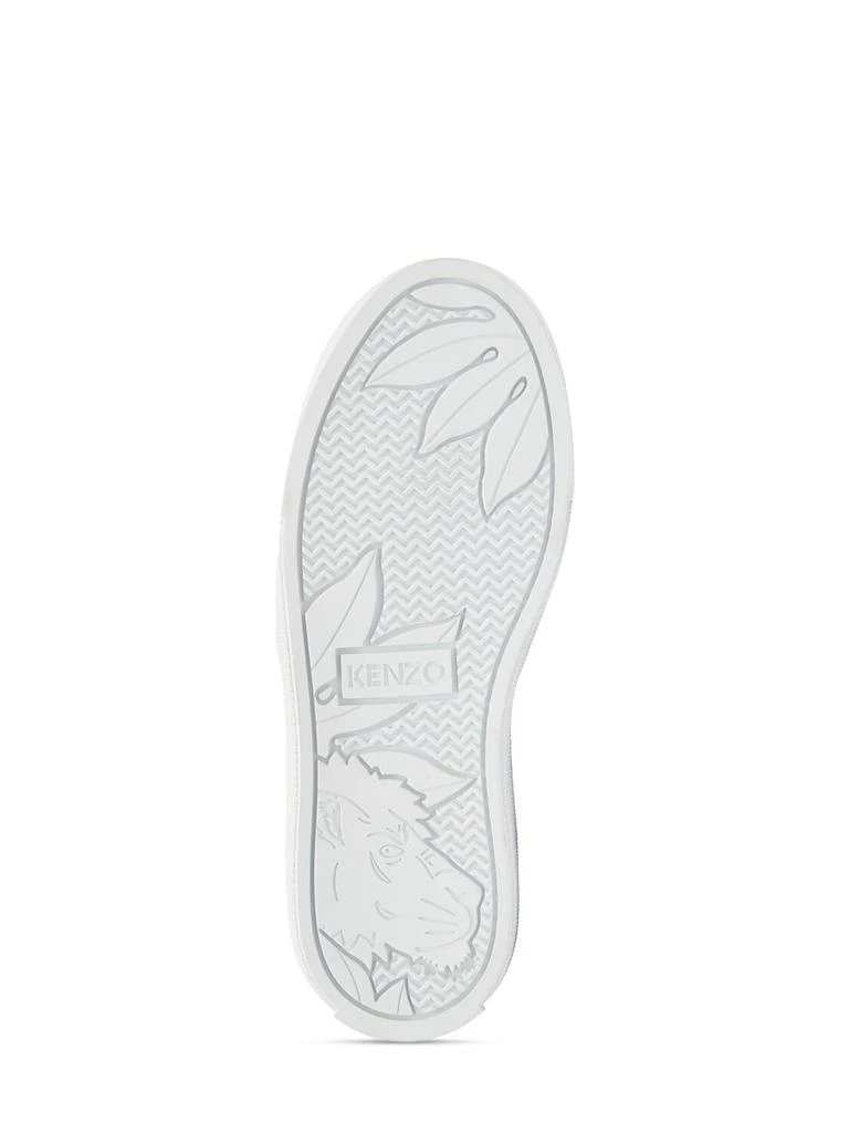 Kenzo Cotton & Rubber Slip On Sneakers 4