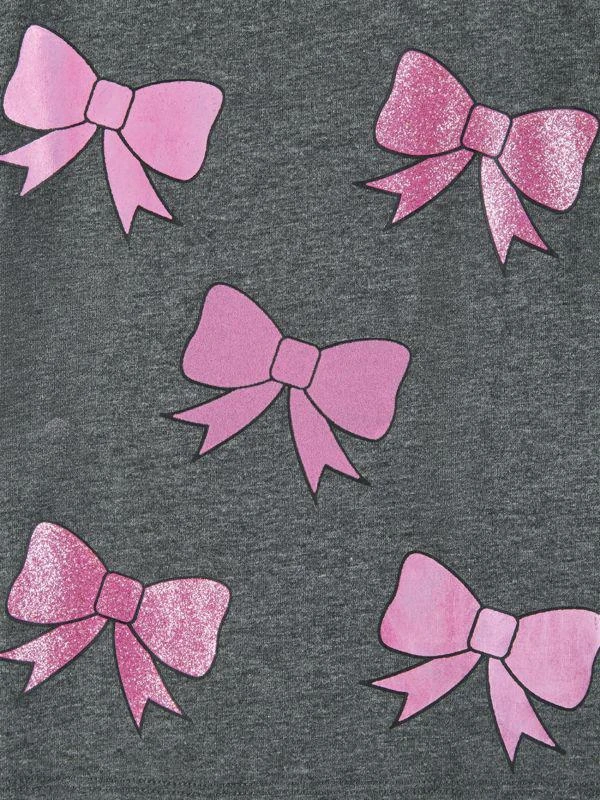 Andy & Evan Little Girl's 2-Piece Bow Tee & Skirt Set 5