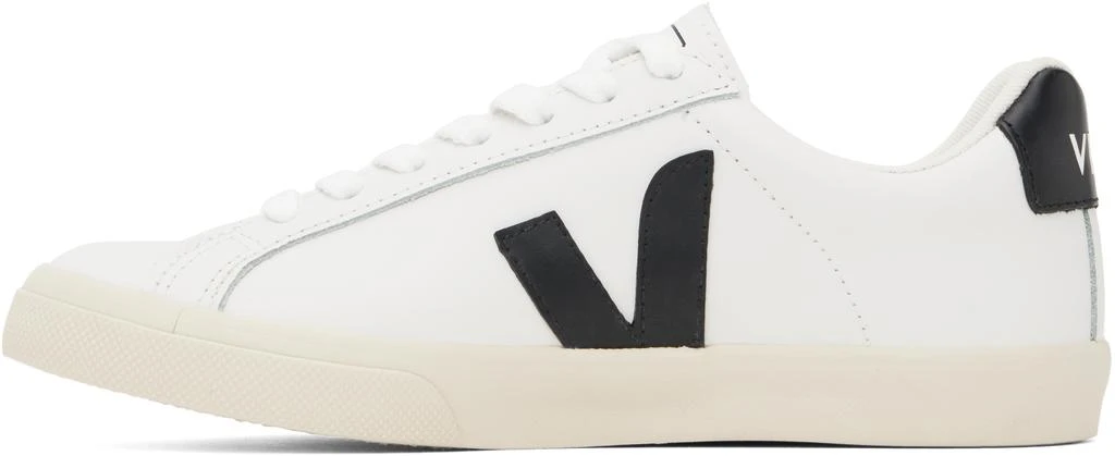 Veja White & Black Esplar Leather Sneakers 3