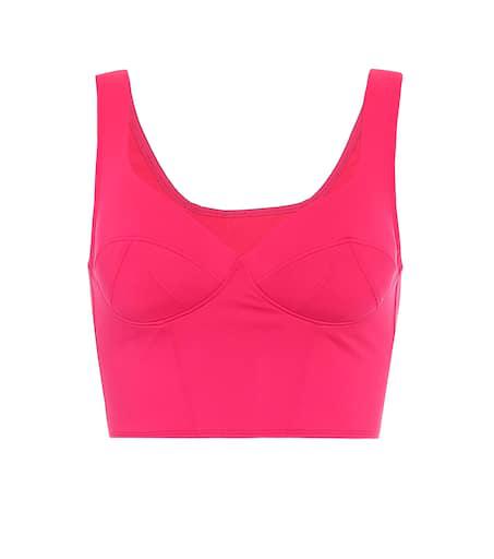 Ernest Leoty Jade sports crop top