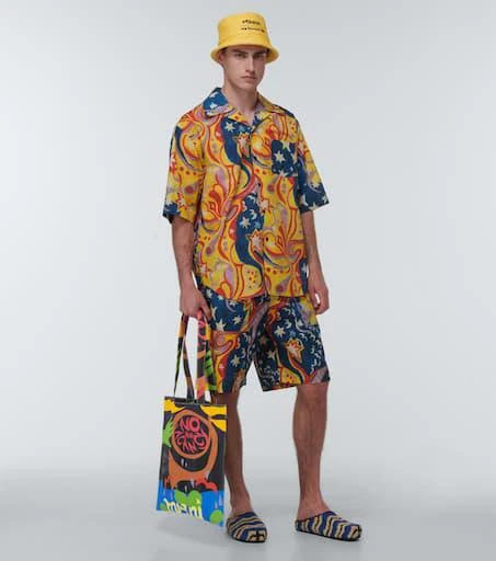 Marni x No Vacancy Inn printed canvas tote bag 7