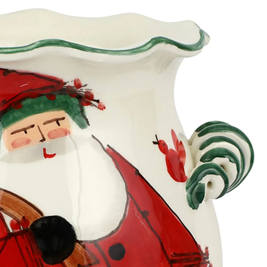 VIETRI Old St. Nick Handled Cachepot with Gifts 2