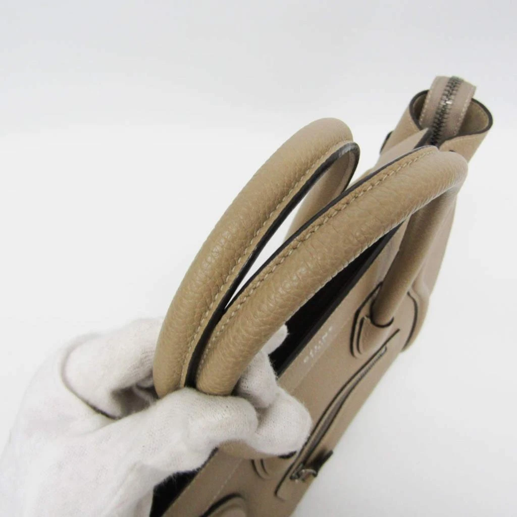 Celine Celine Beige Luggage Micro Shopper Leather Handbag 3