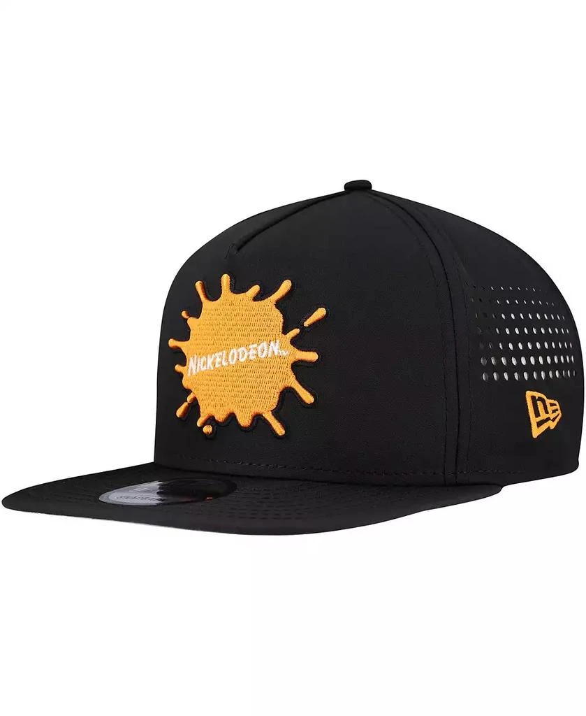 New Era Men's Black Nickelodeon Vented 9FIFTY Snapback Hat 1