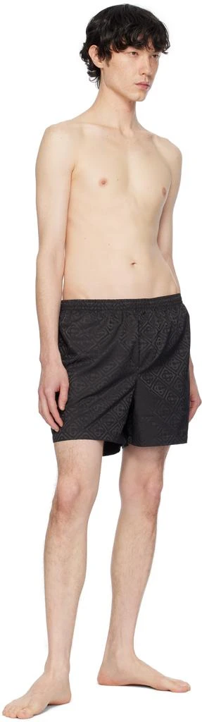 Casablanca Black Jacquard Swim Shorts 5