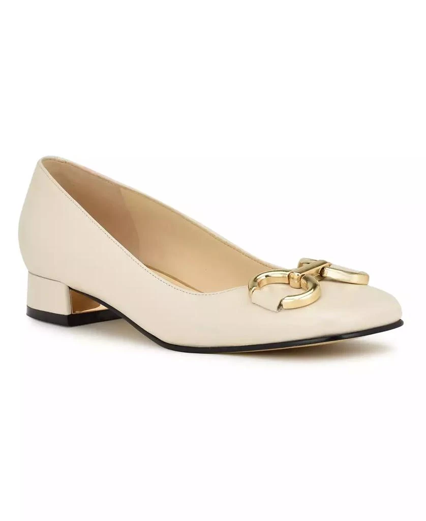 Nine West Women's Works Slip-On Square Toe Dress Pumps 1