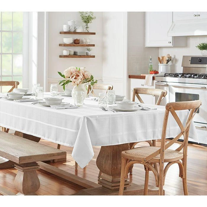 Elrene Home Fashions Elrene Elegance Plaid Jacquard Tablecloth, 60" x 84" 1