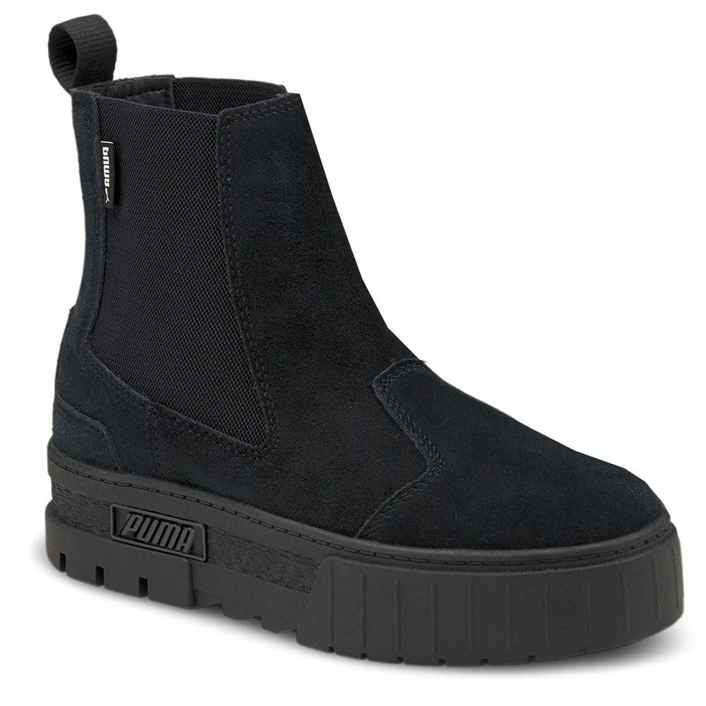 Puma Mayze Suede Round Toe Platform Chelsea Boots 2