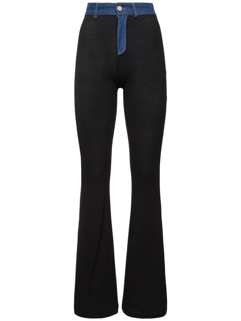 COPERNI Second Skin Ribbed Pants W/denim Inserts