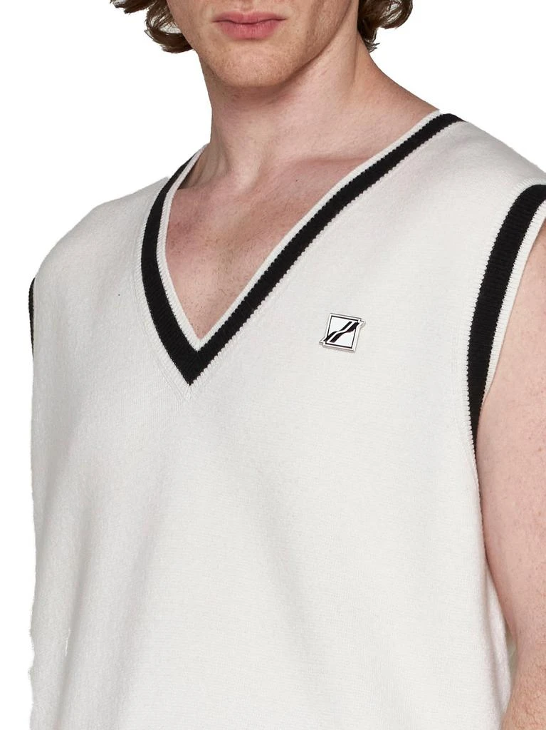 We11done We11done Logo Plaque Knitted Vest 5