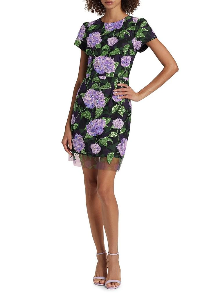 Milly Kyla Sequined Floral Minidress 2