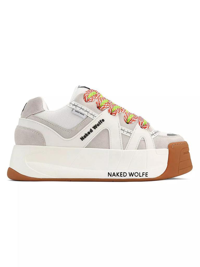 Naked Wolfe Slide White Low Top Sneakers