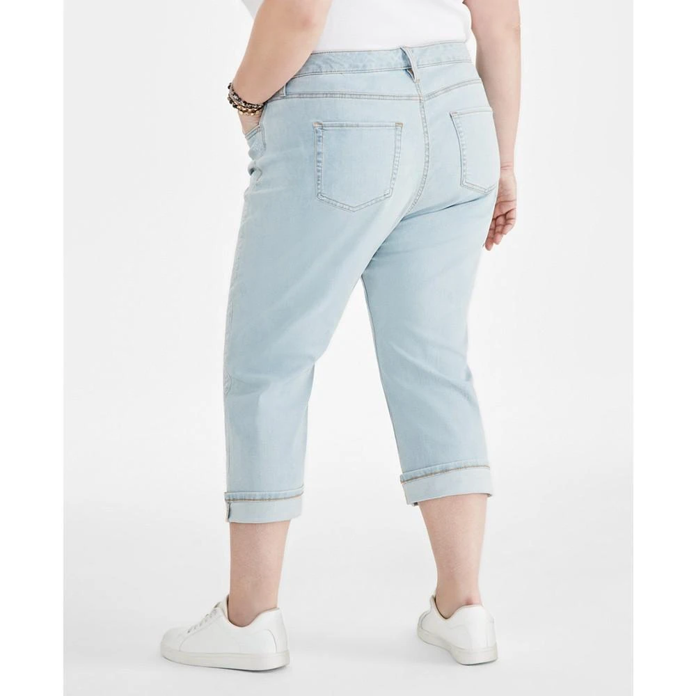 Style & Co Plus Size Embroidered Curvy Capris, Created for Macy's 4