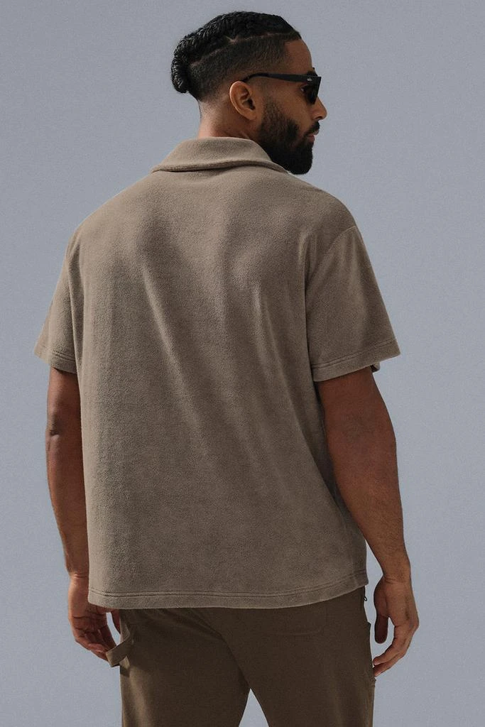 Alo Coastal Terry Button Up - Gravel 2
