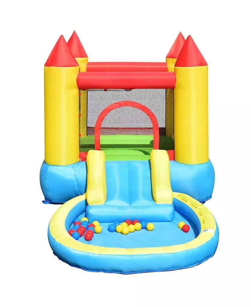 GOUUN Kids Inflatable Bounce House Castle with Balls Pool and Bag
