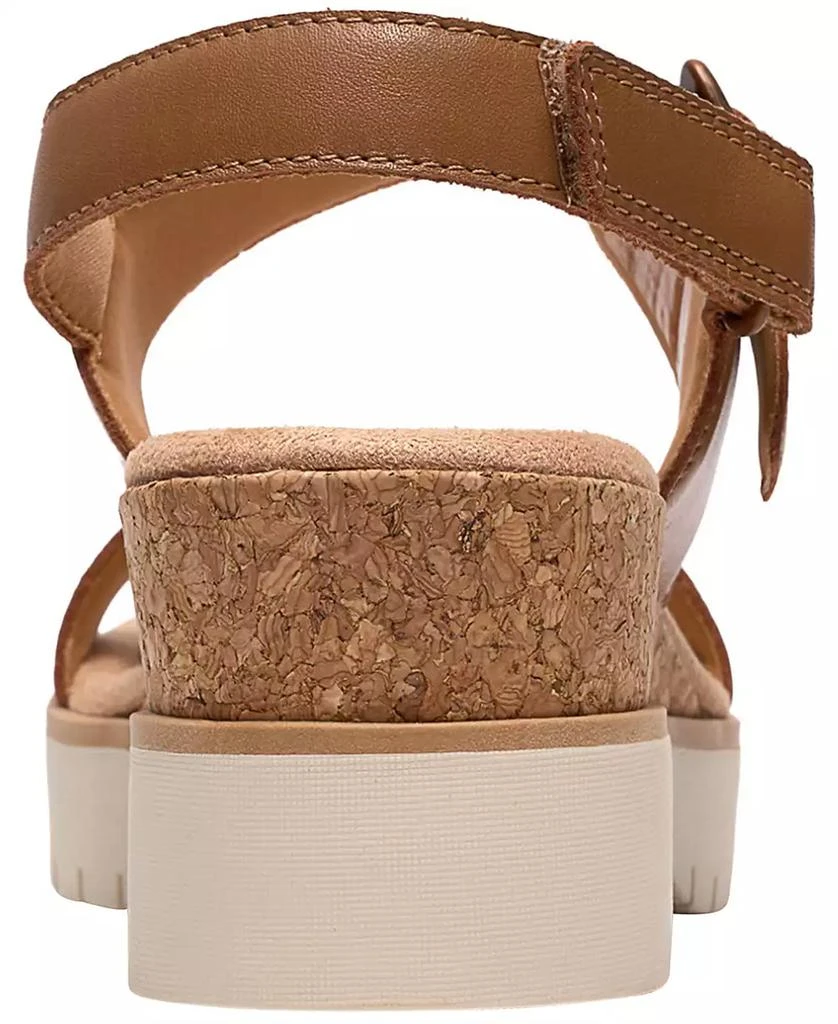 Clarks Women's Diaz Rose Round Toe Wedge Sandals 3