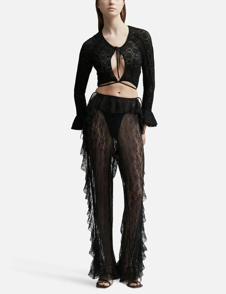 ESTER MANAS Mermaid Lace Ruffled Pants 4