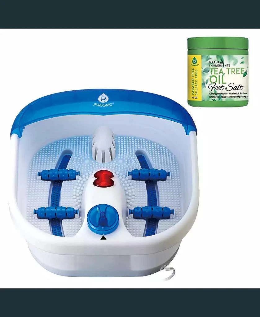 PURSONIC Foot Spa Massager with Tea Tree Oil Foot Salt Scrub 4