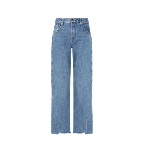 Khaite Kerrie cotton denim jeans 1