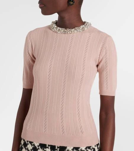 Valentino Embellished virgin wool sweater 6