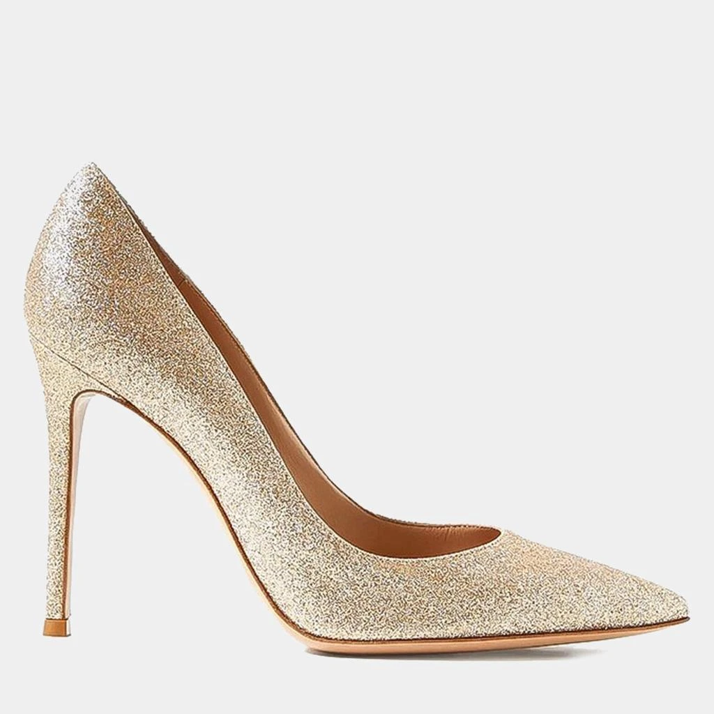 Gianvito Rossi Gianvito Rossi Golden Leather Starlight Heels EU 38 1