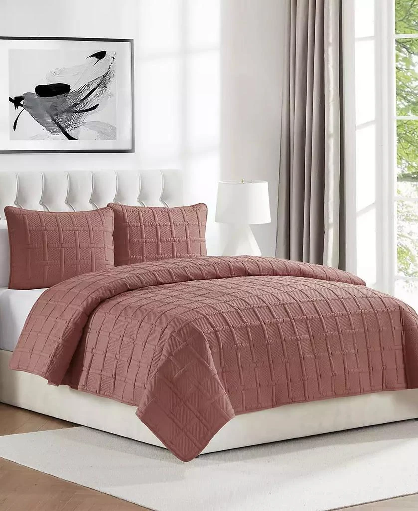 VCNY Home Solid Square 3-Piece Quilt Set 2