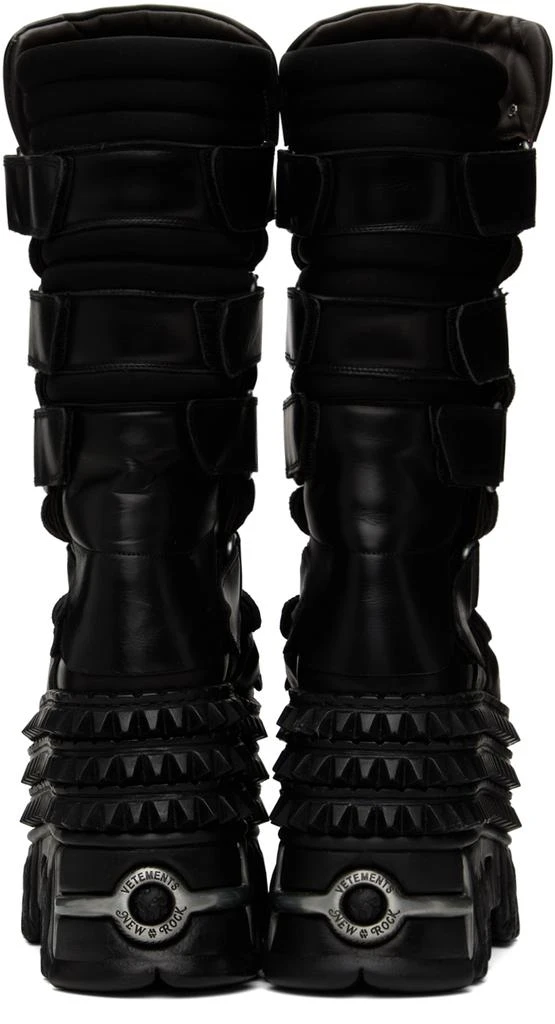 Vetements Black New Rock Edition Tower Boots 2