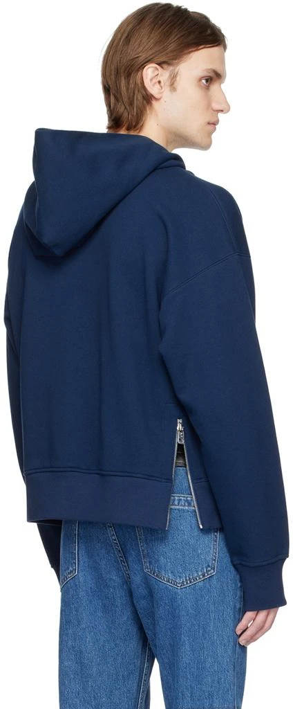 Wooyoungmi Blue Embroidered Hoodie 3