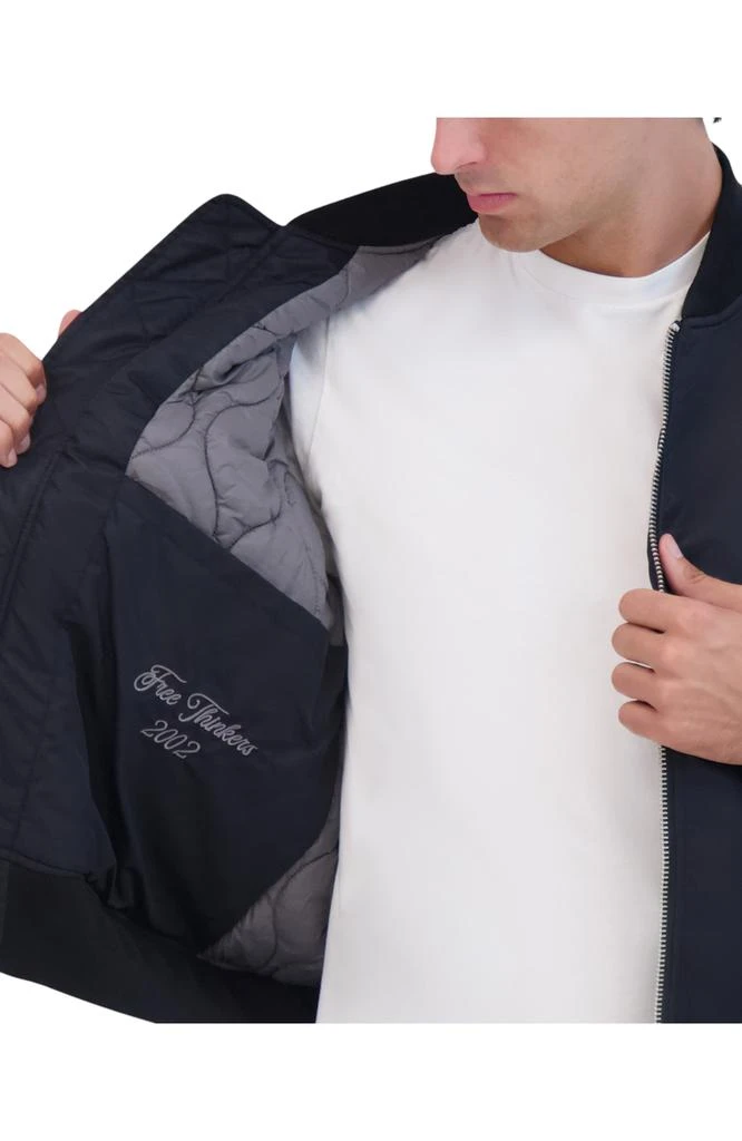 Hudson Jeans Outerwear Hudson Jeans Men's Ma-1 Military Bomber Jacket With Knit Collar And Cuff 2