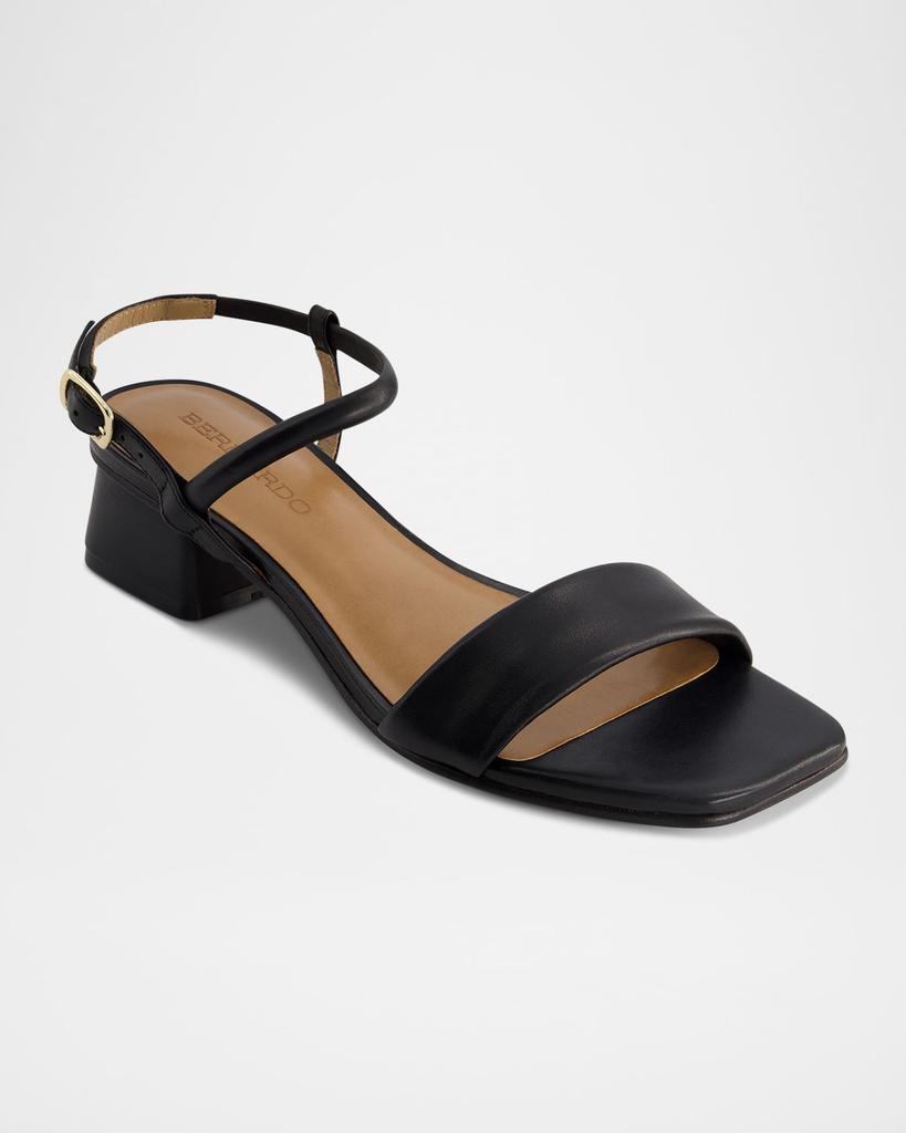 Bernardo Josei Leather Ankle-Strap Sandals