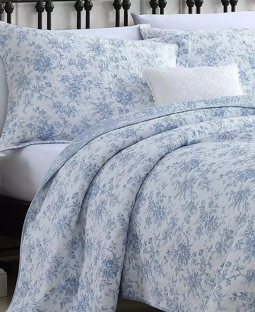 Laura Ashley Walled Garden Reversible 2 Piece Quilt Set, Twin 5