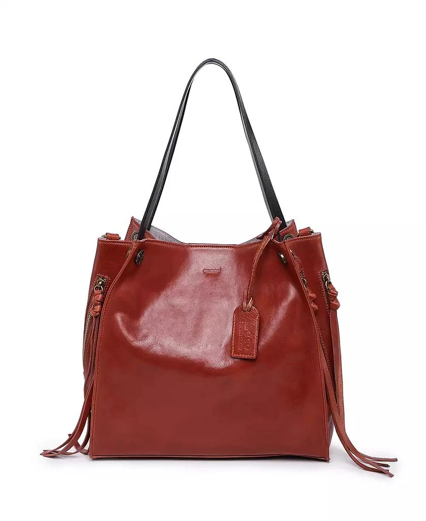 OLD TREND Women's Genuine Leather Daisy Tote Bag 2