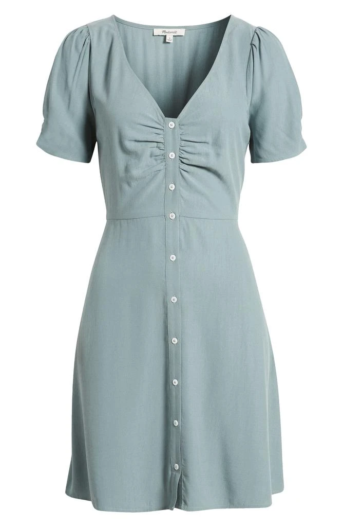 Madewell V-Neck Button-Front Minidress 5