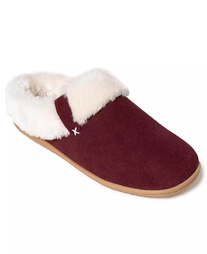Minnetonka Women's Camp Collar Scuff Slippers 10