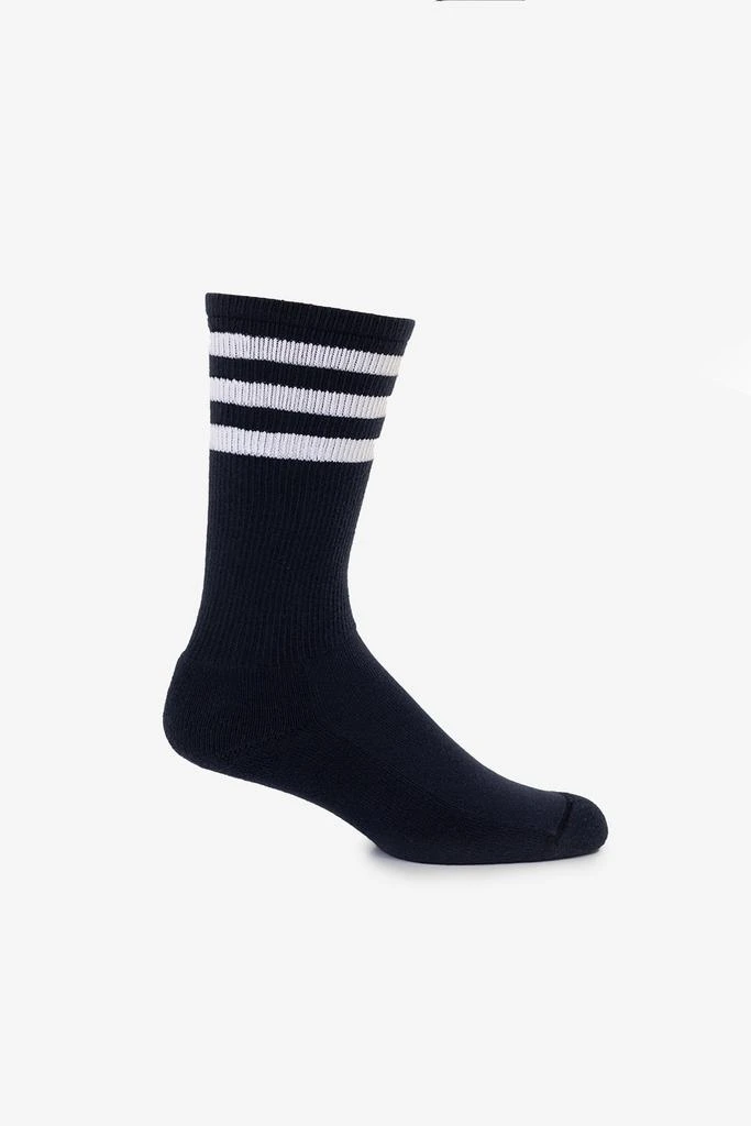 Los Angeles Apparel CALFSOCK - Unisex 3-Stripe Calf Sock 83