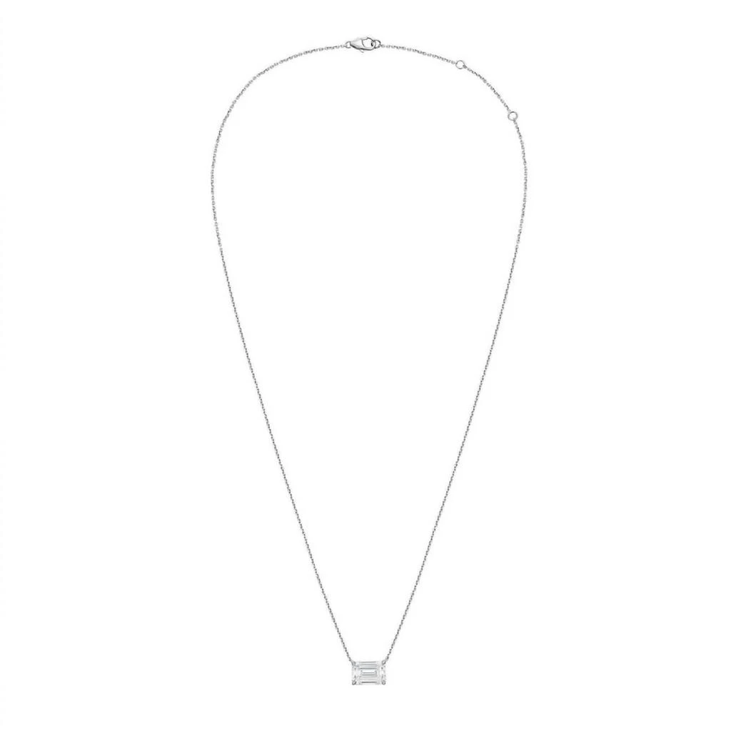 Diana M Jewels Diana M Jewels - Women
s 5.00 ct Diamond Solitaire Emerald Cut Pendant - Statement