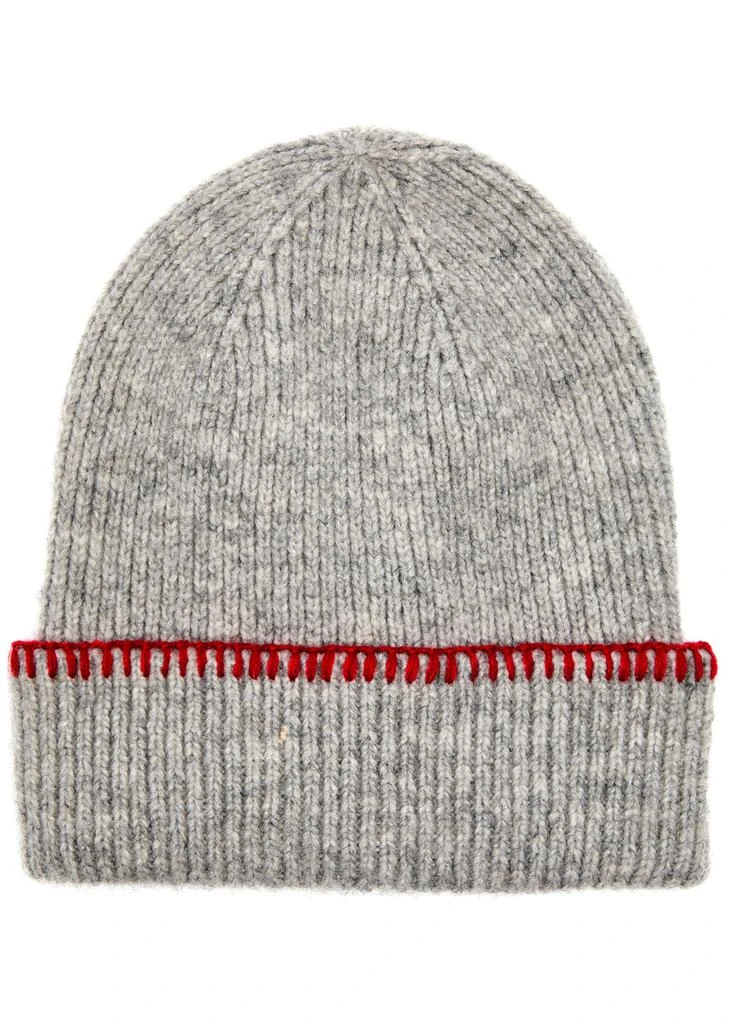 DAMSON MADDER Ribbed knitted beanie 1