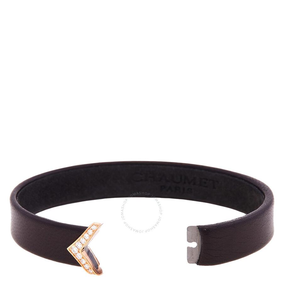 Chaumet Jeux de Liens Black Leather Bracelet