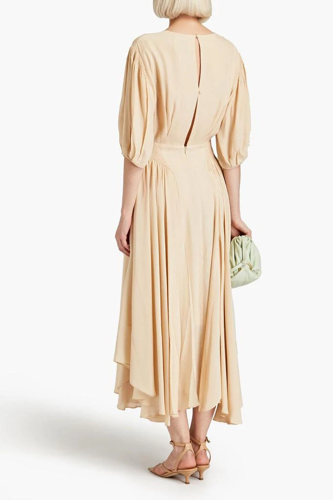 TOVE Veda pleated silk-crepon midi dress 3
