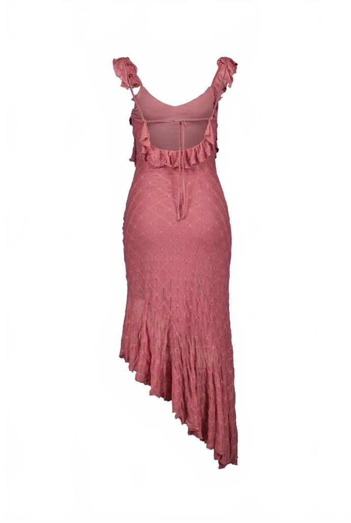 SAEMDI Women's Crinkled Jersey Dress - Red - Casual dresses SAEMDI Women's Crinkled Jersey Dress - Red - Casual dresses