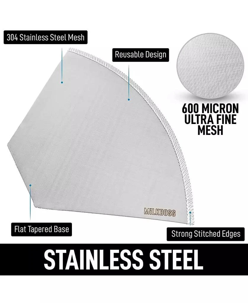 Zulay Kitchen Reusable Paperless Pour Over Coffee Filter 4