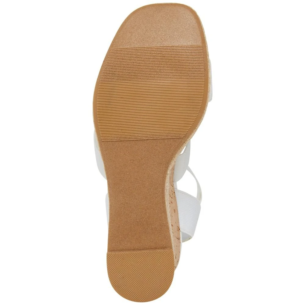 Madden Girl Maranda Stretch Ankle-Strap Platform Wedge Sandals 5