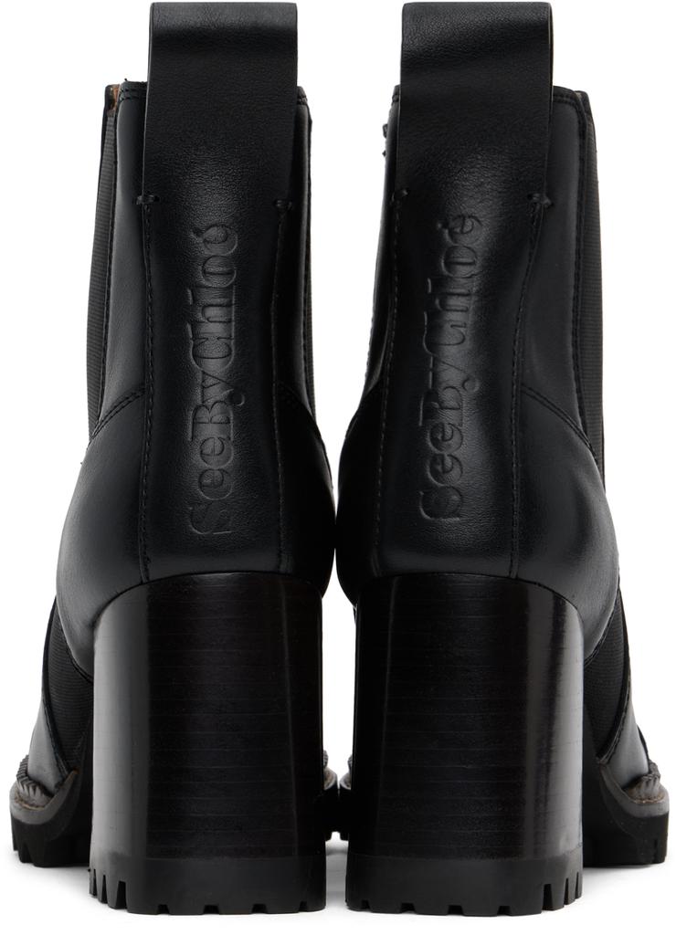 See by Chloé Black Mallory Chelsea Boots